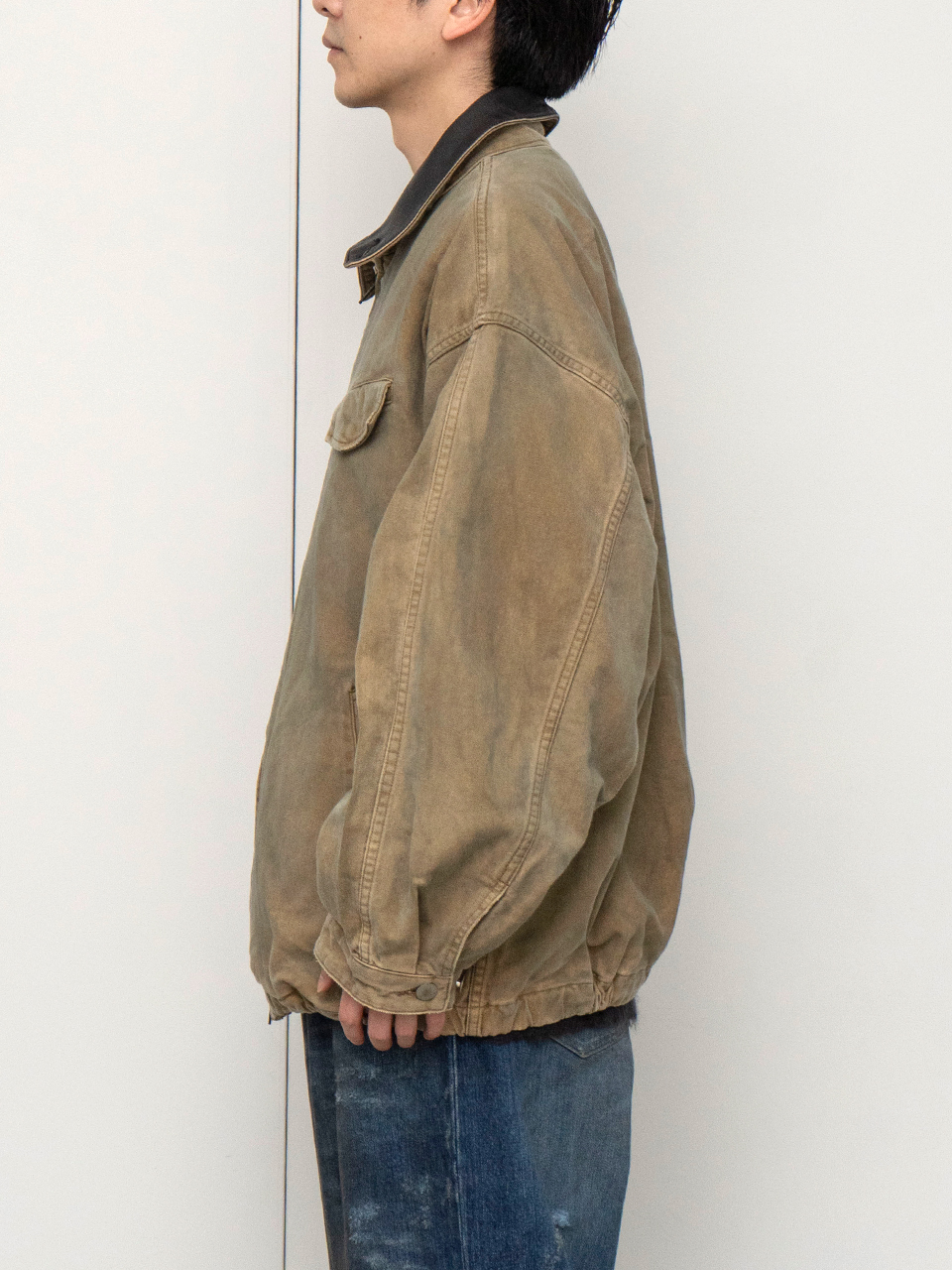 SULFUR DYED WHIP CORD VINTAGE ZIP JACKET-サルファーダイドホイップ