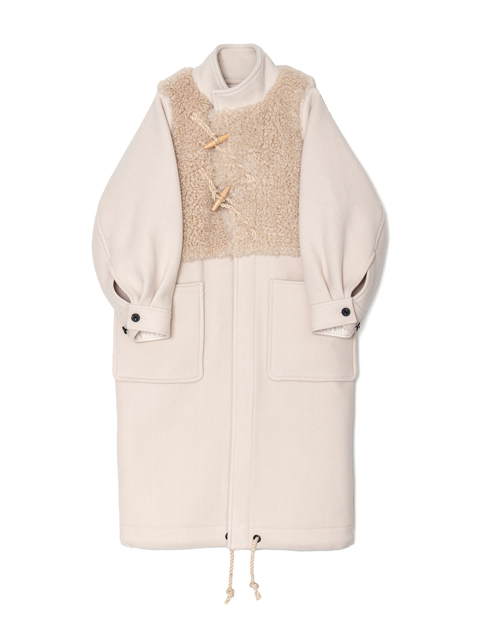 美品値下HYKE DOUBLE FACE DUFFEL COAT（CREAM） HYKE / DOUBLE FACE DUFFEL COAT (ORANGE / CREAM) | JUQUI Online