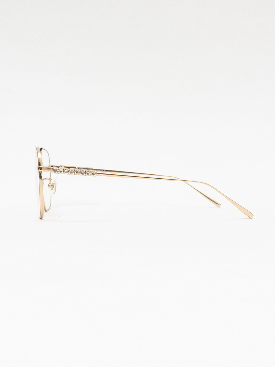 Aviator Glasses With Rhinestones ＆ Logo-アビエーターグラス