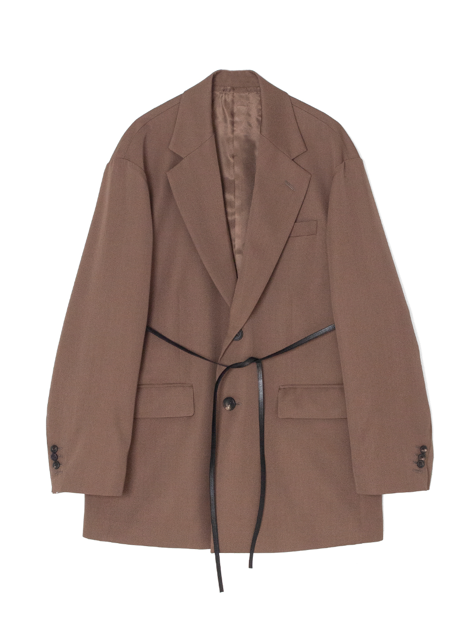 OVERSIZED SINGLE BREASTED LONG JACKET-オーバーサイズシングルブレス