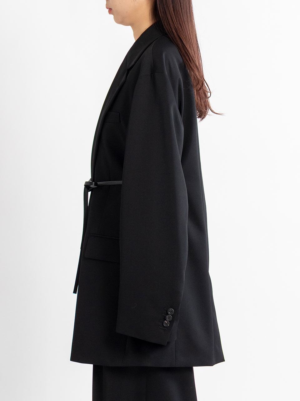 OVERSIZED SINGLE BREASTED LONG JACKET-オーバーサイズシングルブレス