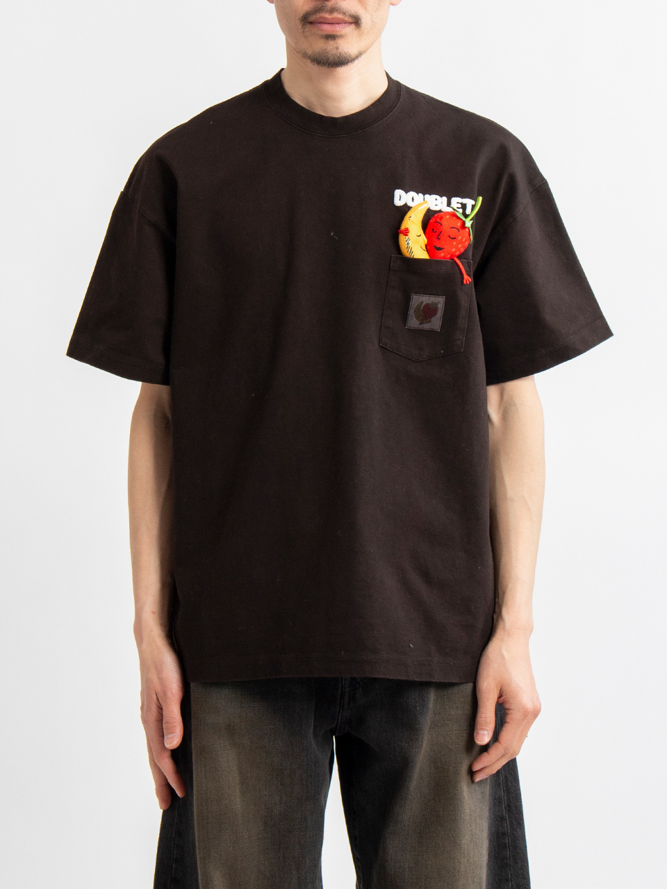 MUD-DYED T-SHIRT WITH SHFU-マッドダイTシャツウィズSHFU-doublet