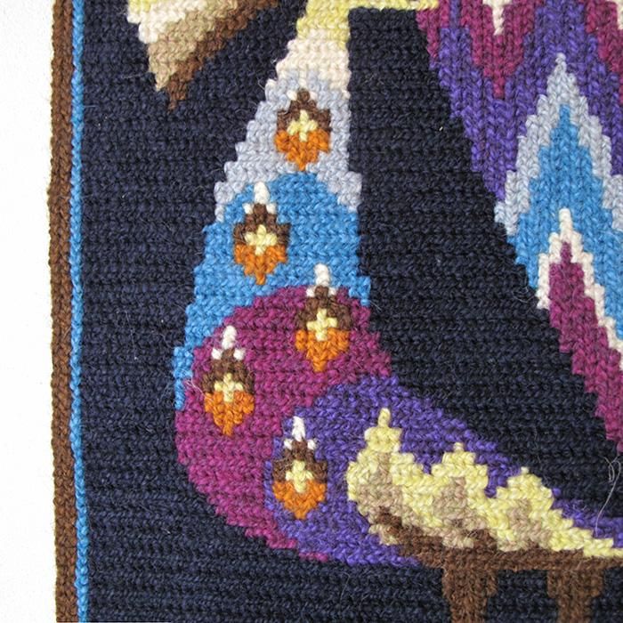 青い馬と騎士のタペストリー /TVISTSOM/ツヴィスト刺繍 青い馬と騎士のタペストリー /TVISTSOM/ツヴィスト刺繍 - 小物入れ