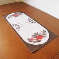 <img class='new_mark_img1' src='https://img.shop-pro.jp/img/new/icons12.gif' style='border:none;display:inline;margin:0px;padding:0px;width:auto;' />クリスマスのテーブルランナー /60.4x26.7【クリックポストOK!】北欧ヴィンテージファブリック