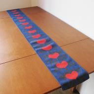 <img class='new_mark_img1' src='https://img.shop-pro.jp/img/new/icons12.gif' style='border:none;display:inline;margin:0px;padding:0px;width:auto;' />クリスマスのテーブルランナー /146x18.7【クリックポストOK!】北欧ヴィンテージファブリック