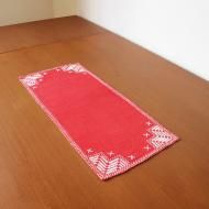 <img class='new_mark_img1' src='https://img.shop-pro.jp/img/new/icons12.gif' style='border:none;display:inline;margin:0px;padding:0px;width:auto;' />クリスマス刺繍のテーブルランナー /42.5×19.7【クリックポストOK】北欧ヴィンテージファブリック