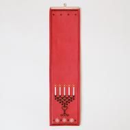 <img class='new_mark_img1' src='https://img.shop-pro.jp/img/new/icons12.gif' style='border:none;display:inline;margin:0px;padding:0px;width:auto;' />クリスマス 刺繍のタペストリー /21.7x85【クリックポストOK!】北欧ヴィンテージファブリック