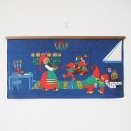 <img class='new_mark_img1' src='https://img.shop-pro.jp/img/new/icons12.gif' style='border:none;display:inline;margin:0px;padding:0px;width:auto;' />クリスマスのプリントタペストリー /59x29.5/ 北欧ヴィンテージテキスタイル