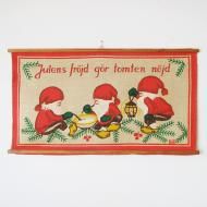 <img class='new_mark_img1' src='https://img.shop-pro.jp/img/new/icons12.gif' style='border:none;display:inline;margin:0px;padding:0px;width:auto;' />クリスマスのプリントタペストリー /60x34.5/ 北欧ヴィンテージテキスタイル