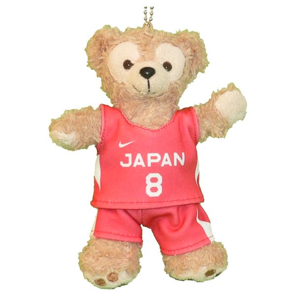  ダッフィー 服 ぬいバサイズ 日本代表 女子 2021年ユニフォーム風 ダッフィーのコスプレ服 衣装 バスケットボール  番号ネーム指定可
