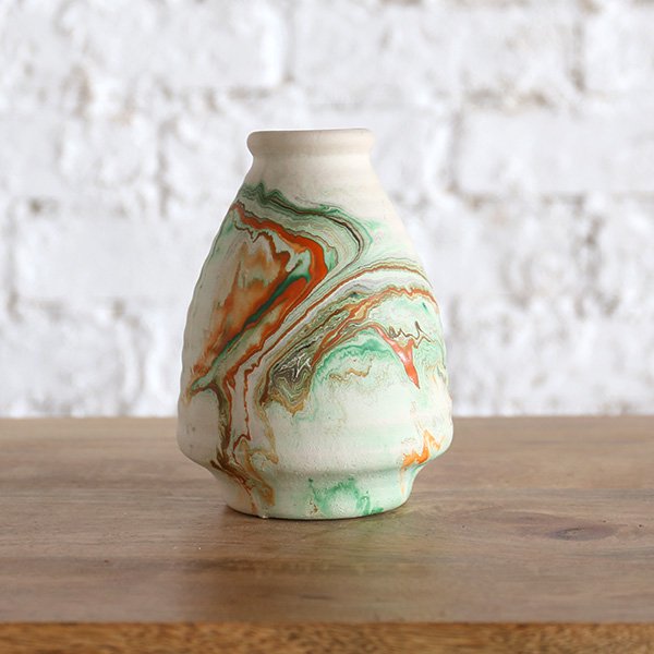 Vintage Green Nemadji pottery #11 - 花瓶