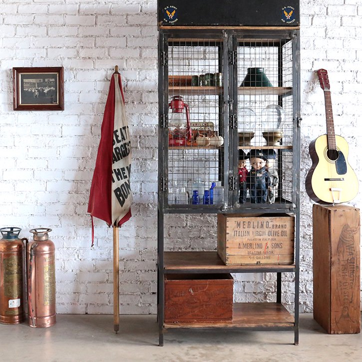 IRON DISPLAY CABINET M | Another Life ― ANTIQUE FURNITURE＆NEW FURNITURE