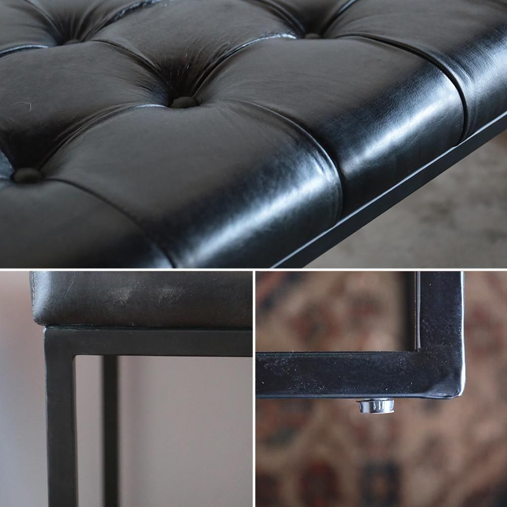 ブラックフローラルメタルベンチ ブラックフローラルメタルベンチ