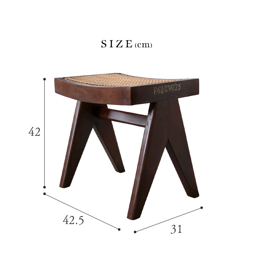 Low Stool] ピエールジャンヌレ PierreJeanneret リプロダクト 