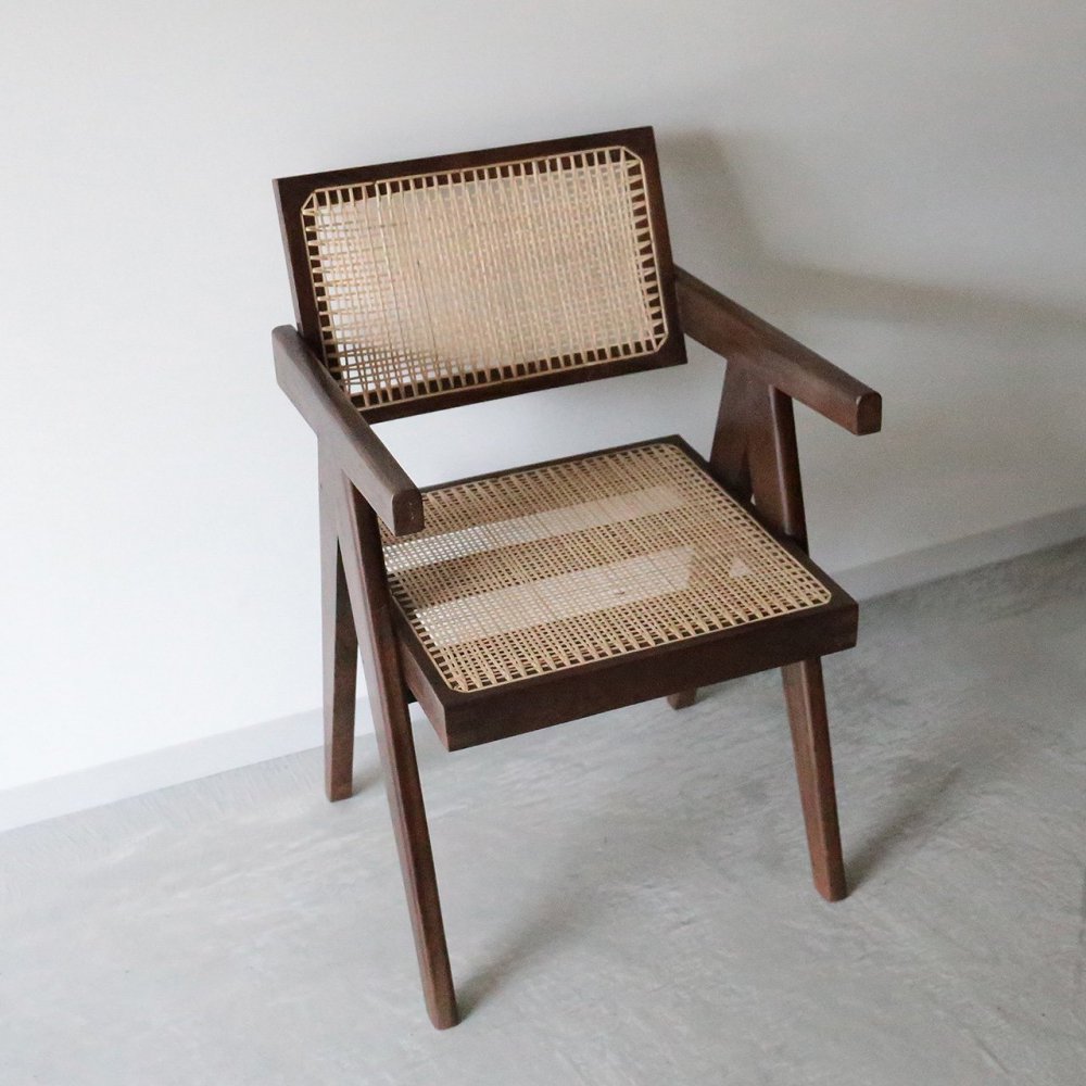 V-leg Office Chair（Burma Old Teak）] ピエールジャンヌレ