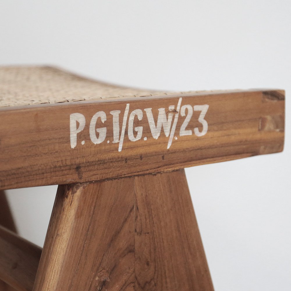 Low Stool（Burma Teak）] ピエールジャンヌレ PierreJeanneret リ