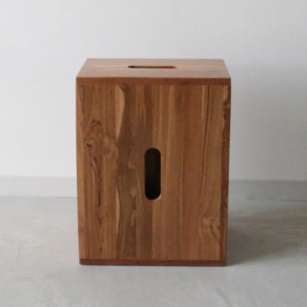 Cube stool（Burma Old Teak）] ル・コルビュジエ ピエールジャンヌレ