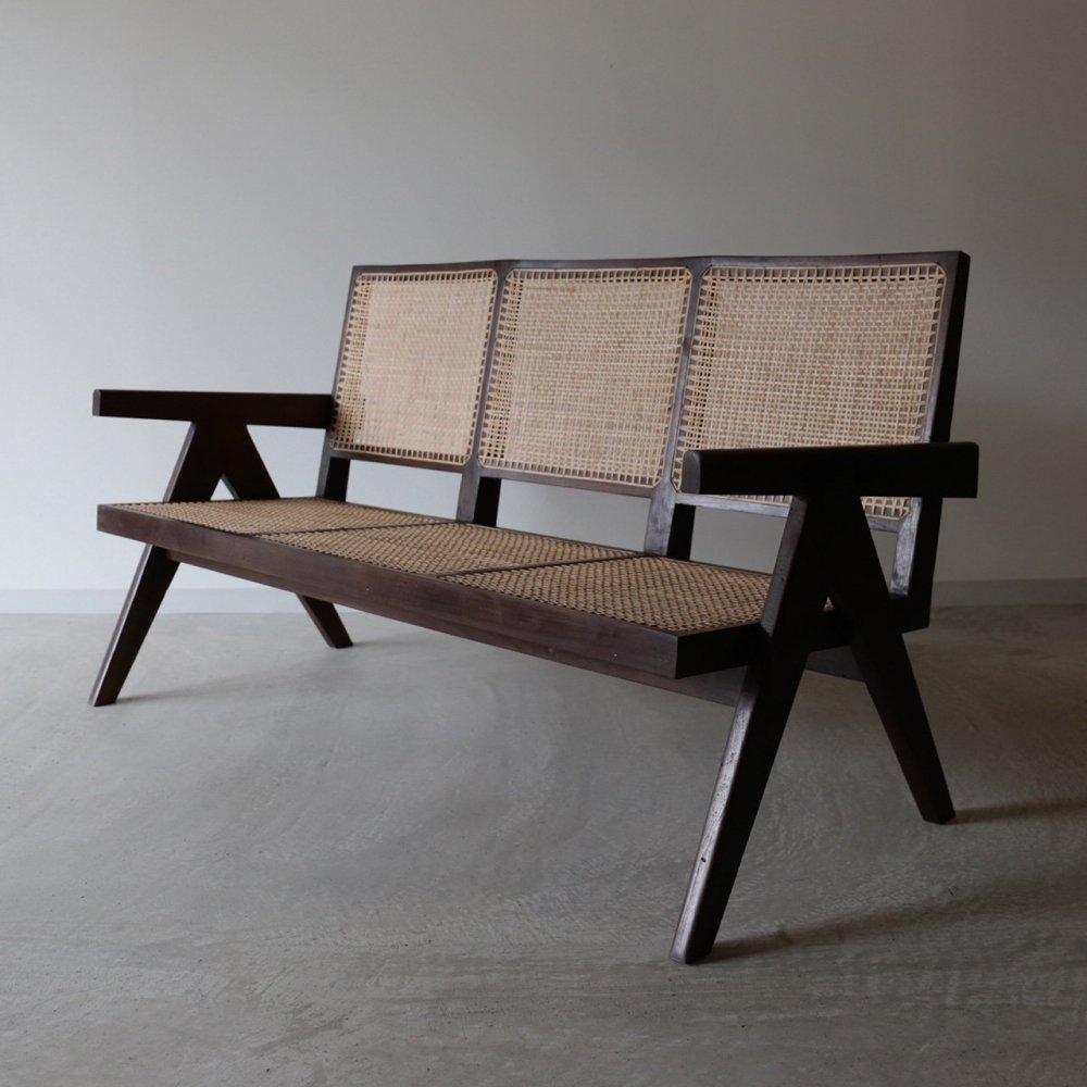 [Three Seats Easy Chair（Burma Teak）] ピエールジャンヌレ PierreJeanneret リプロダクト |  Another Life ― ANTIQUE FURNITURE＆NEW FURNITURE