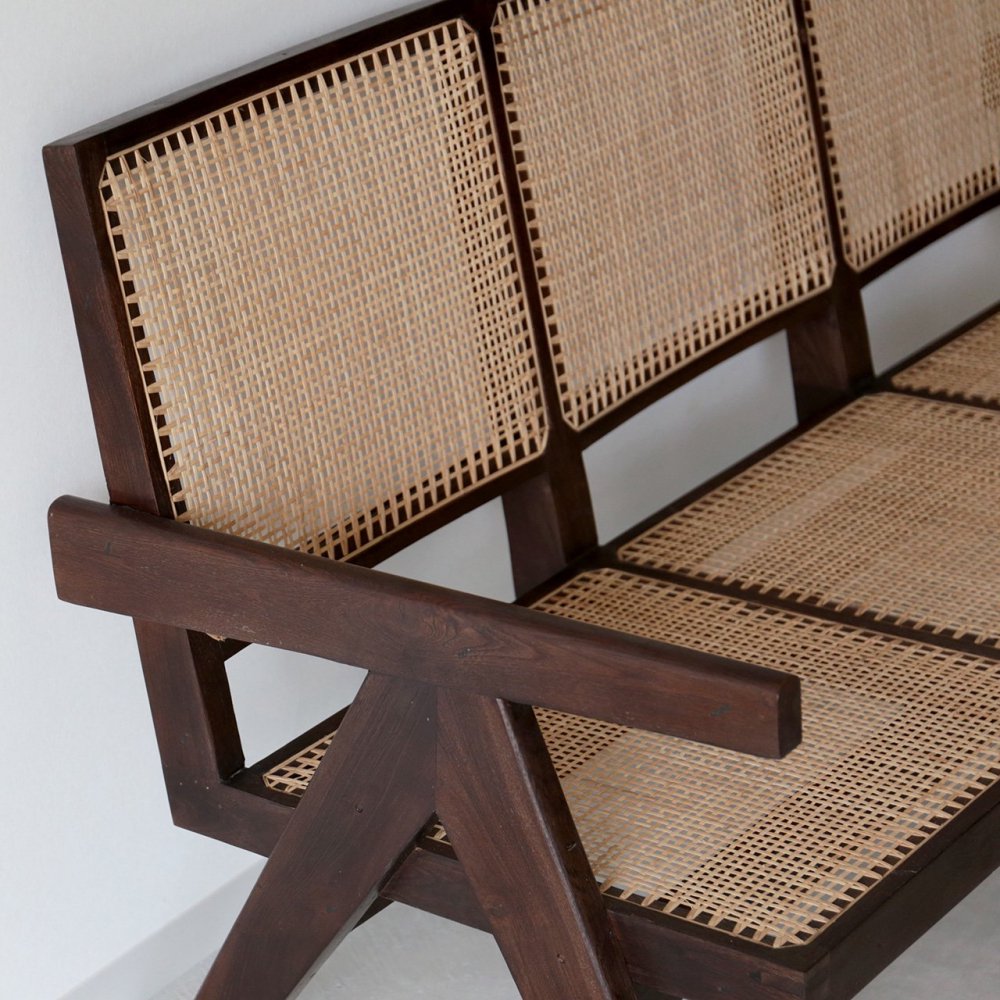 [Three Seats Easy Chair（Burma Teak）] ピエールジャンヌレ PierreJeanneret リプロダクト |  Another Life ― ANTIQUE FURNITURE＆NEW FURNITURE