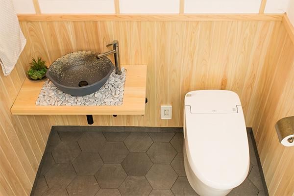 自然素材の本格和風 トイレブース といれたす トイレインテリア専門店