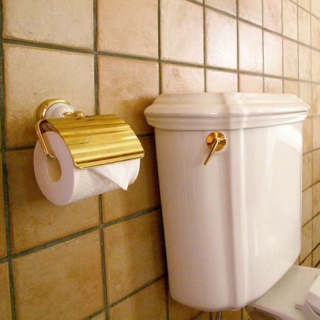 真鍮 金色 トイレットペーパーホルダー TPH CE - といれたす-トイレ