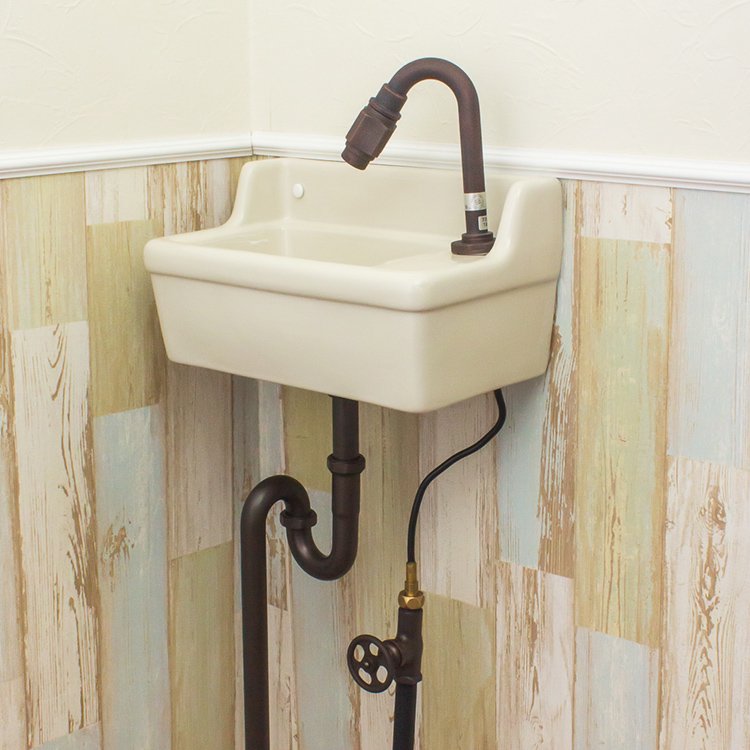 置き型手洗器Φ330(モノクローム・シリーズ/艶白) LSM4C-TU - 浴室 