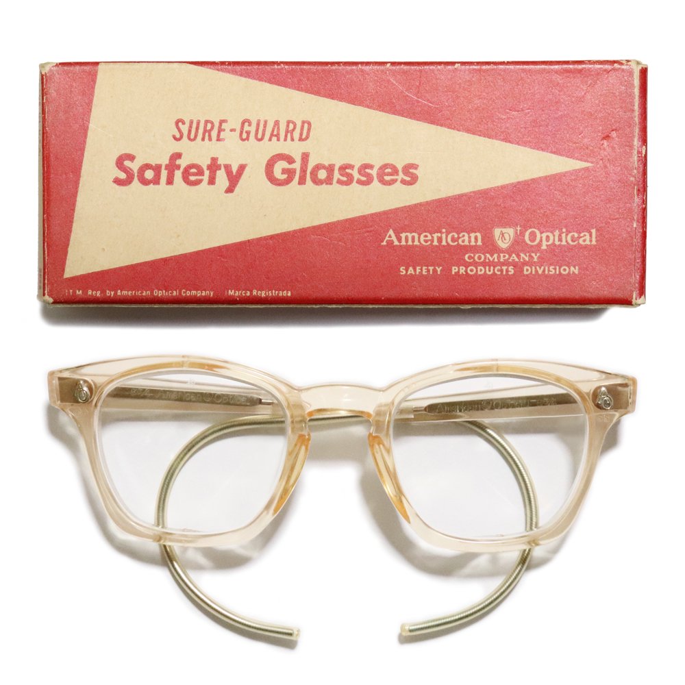 Deadstock】Vintage 1950's American Optical Safety GLasses -Flesh 