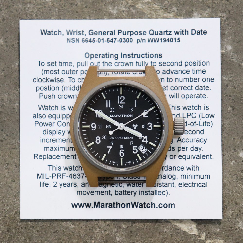 MARATHON GENERAL PURPOSE マラソンウォッチ時計 - 腕時計(アナログ)