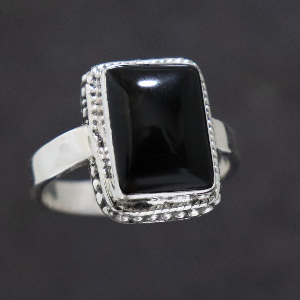 925 Silver Black Onyx Ring ｜ ブラックオニキスシルバーリング 