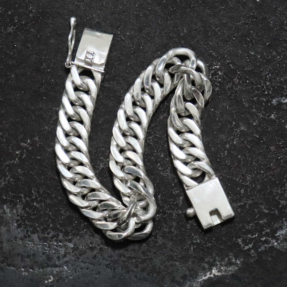 チャニクローゼットVintage Design Silver 925 Chain Bracelet