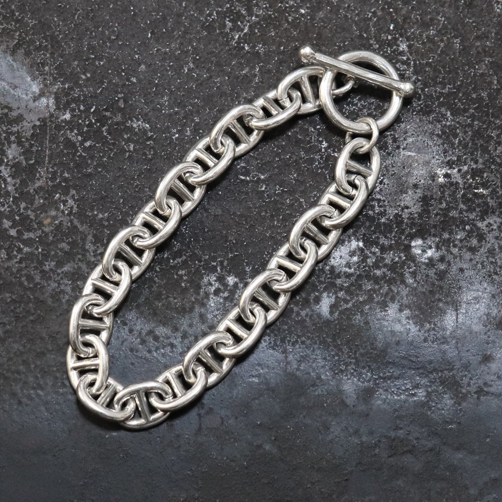 Silver 925 Anchor Link Chain Bracelet -10mm wide- ｜ シルバー 