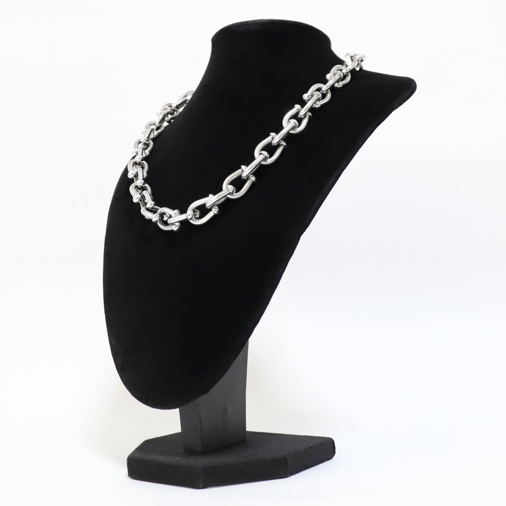 Taxco Mexican 925 Heavy Toggle Chain Necklace -46cm / 125g- ｜ タスコメキシカンネックレス  - American Classics