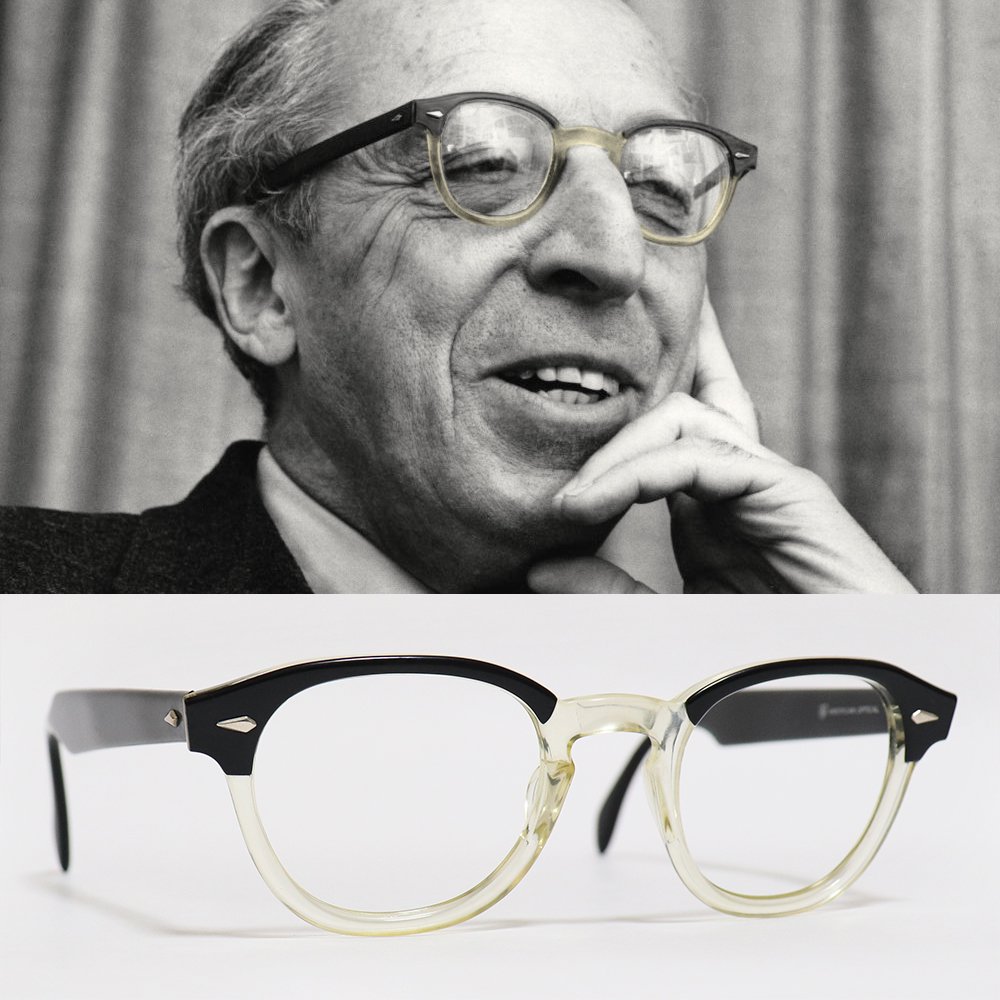 Vintage 1960's American Optical Jazz 2Tone Eyeglasses Black ...