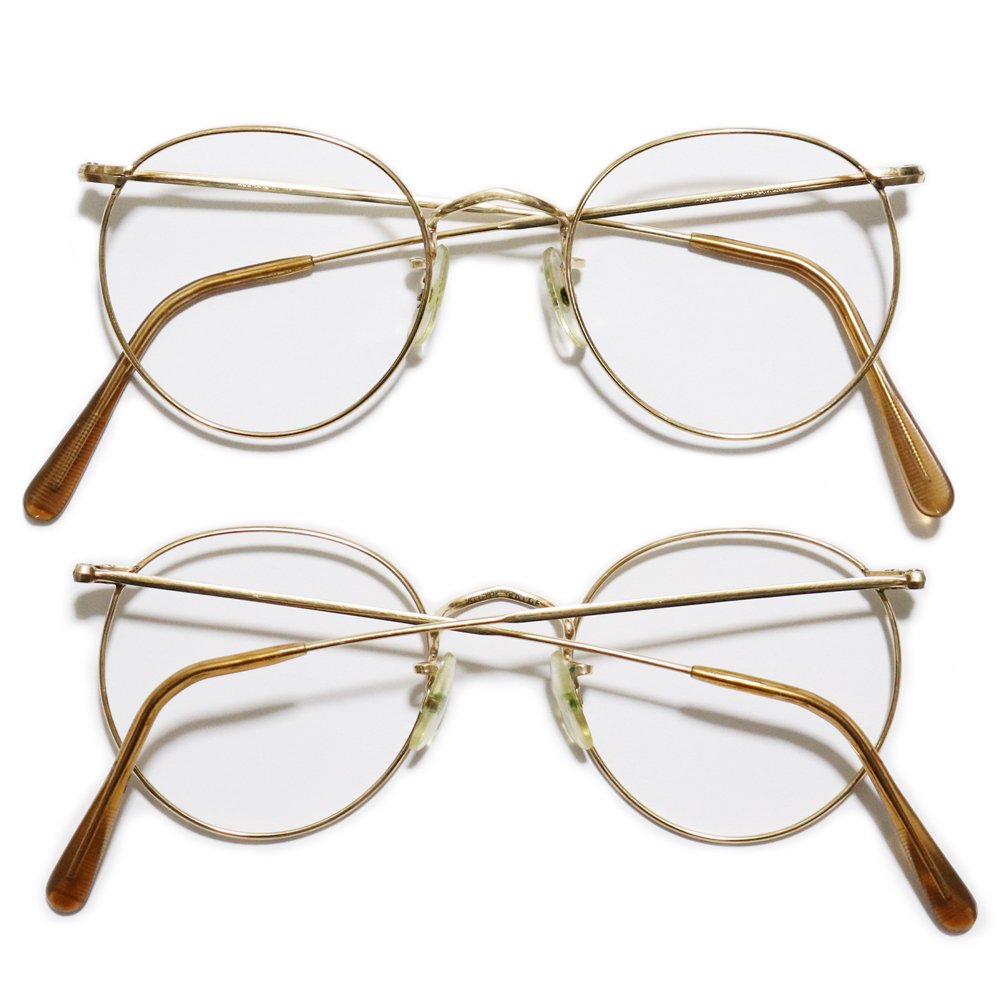 Vintage 1970's Algha Works 12KTGF Round Eyeglasses -Made in 