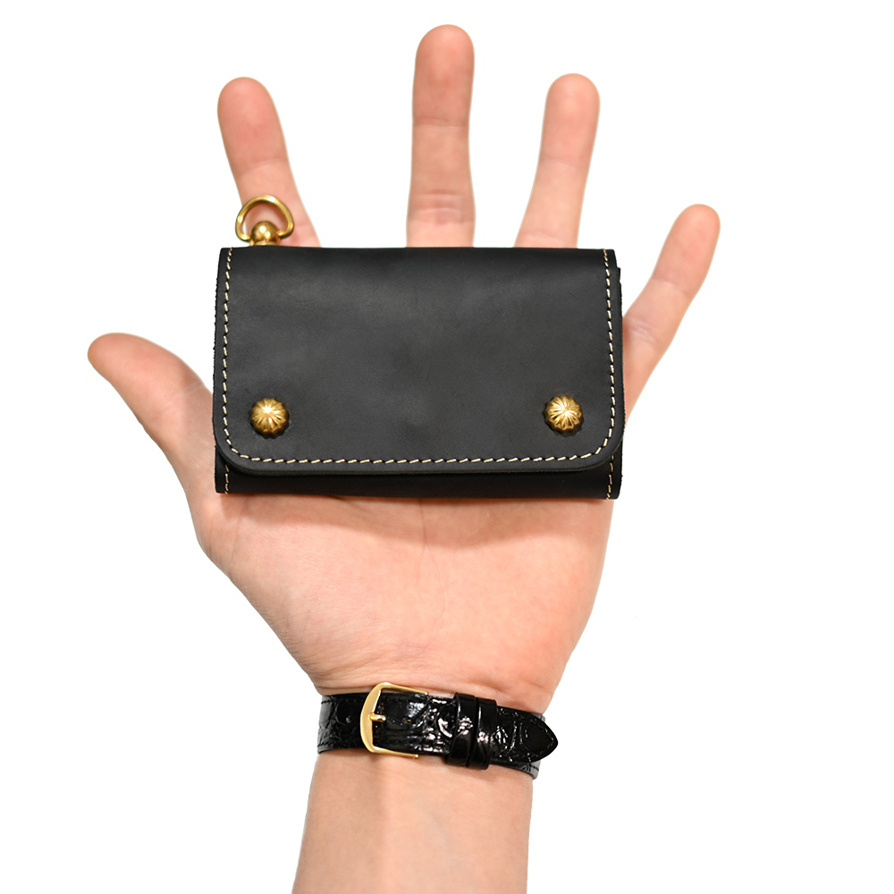Cowhide Leather Compact Tracker Wallet |牛革トラッカー Cowhide Leather Compact Tracker Wallet |牛革トラッカー
