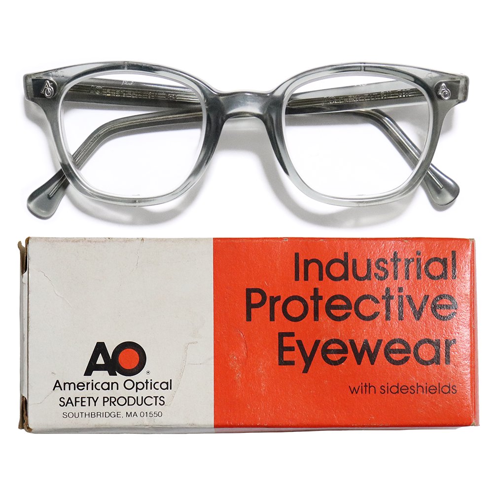 Vintage 1950's American Optical Safety Glasses Gray Smoke -Made in U.S.A.-  ｜ ビンテージ眼鏡 - American Classics