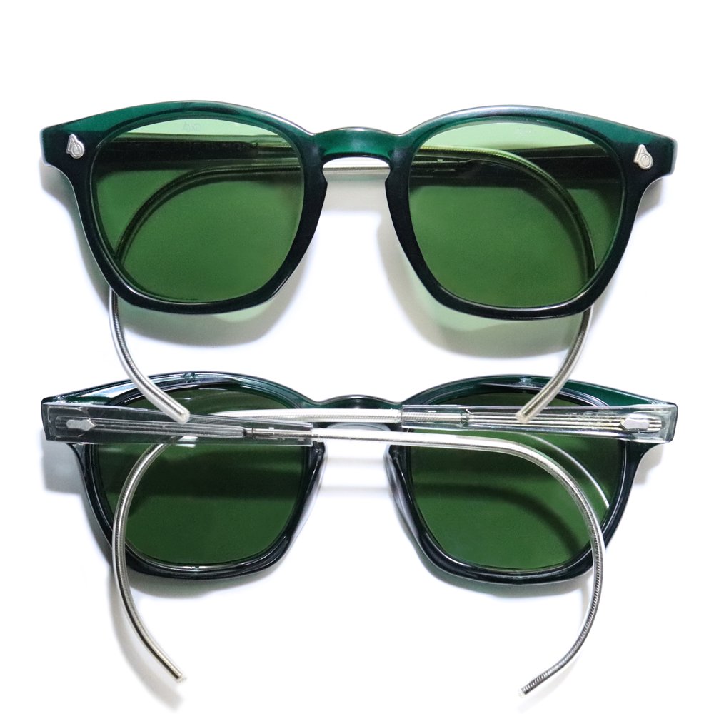 Vintage 1970's American Optical Safety Glasses Green [48-22] -Made 