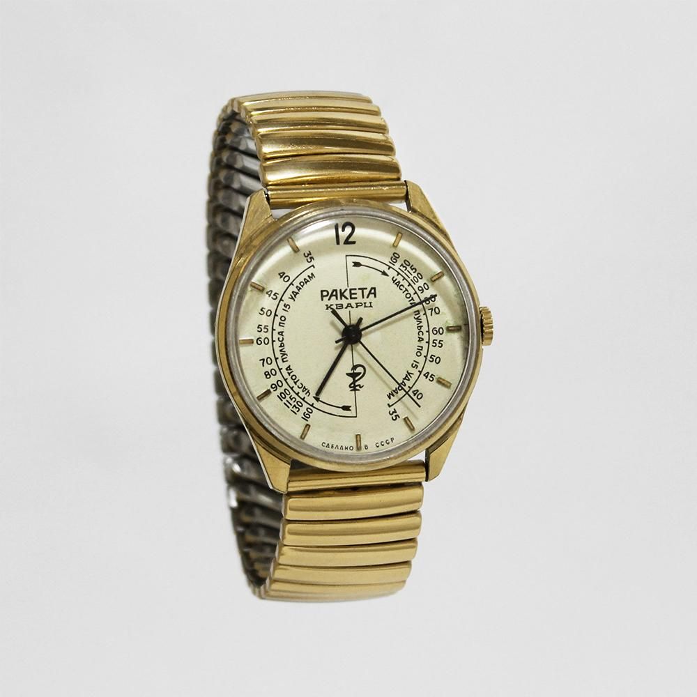 Vintage 1970's RAKETA Russian Soviet Wrist Watch -with Pulsemeter- | ヴィンテージウォッチ - American Classics