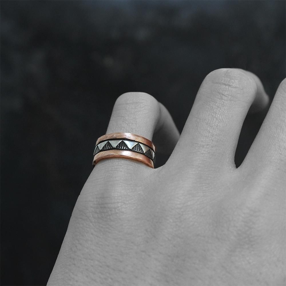 Navajo Indian Jewelry Copper Band Ring Watson Smith ナバホ族インディアンジュエリー American Classics