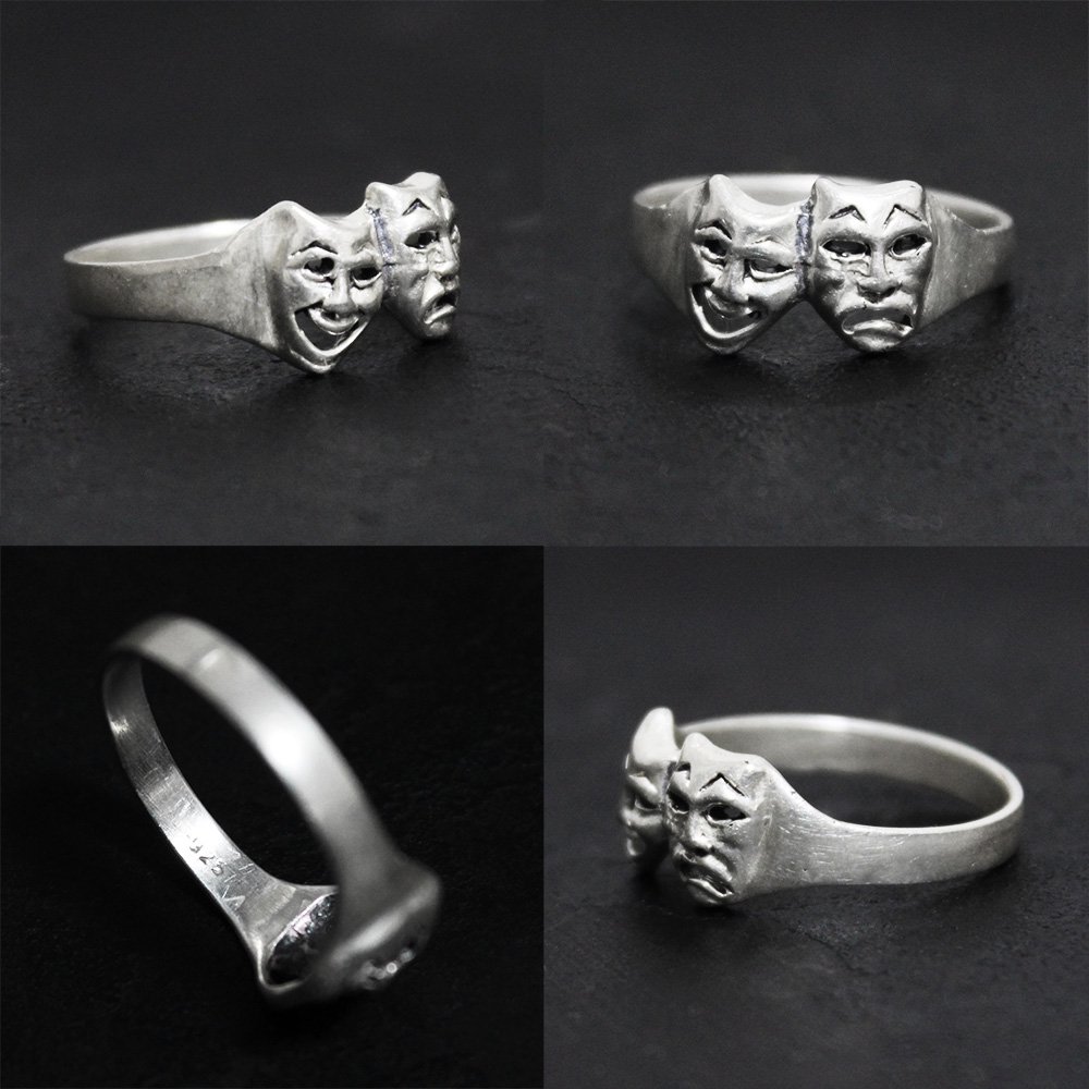 Vintage 1950's Two-Face Ring -Silver 925- ｜ ヴィンテージシルバー 