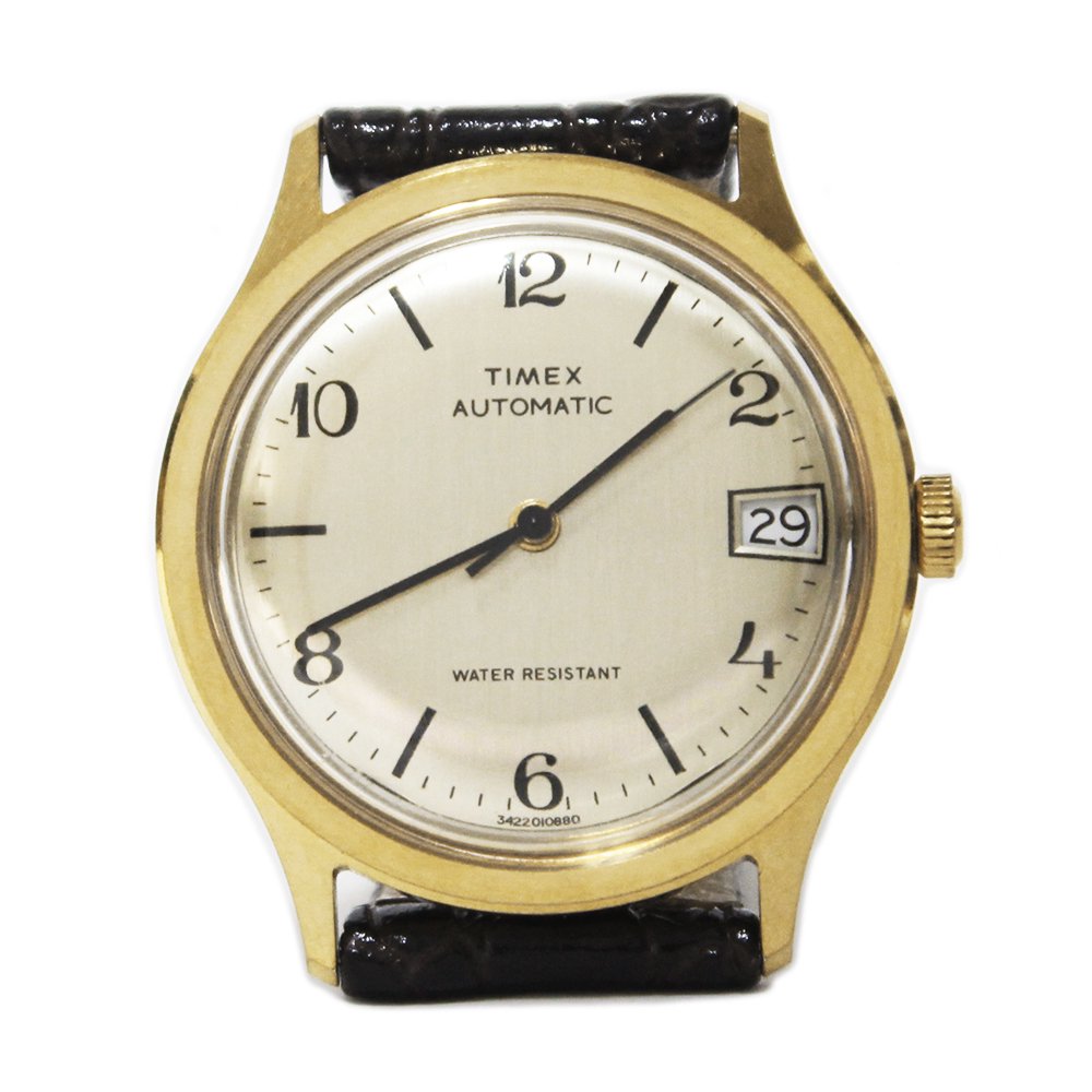 Vintage 70's TIMEX Wrist Watch Gold -Automatic- ｜ ビンテージ 