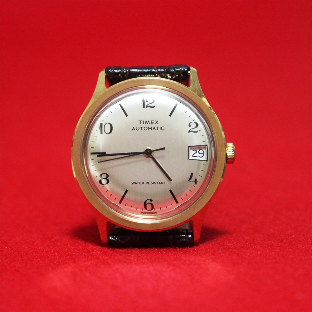 Vintage 70's TIMEX Wrist Watch Gold -Automatic- ｜ ビンテージ