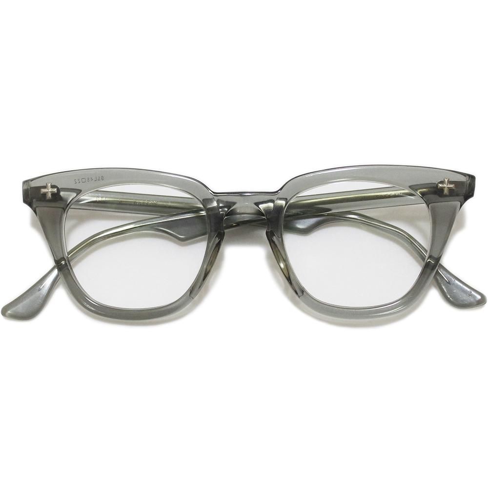 Vintage 1950's Bauschu0026Lomb SAFETY Cross Eyeglasses -Gray Smoke- ｜ ヴィンテージ眼鏡  - American Classics