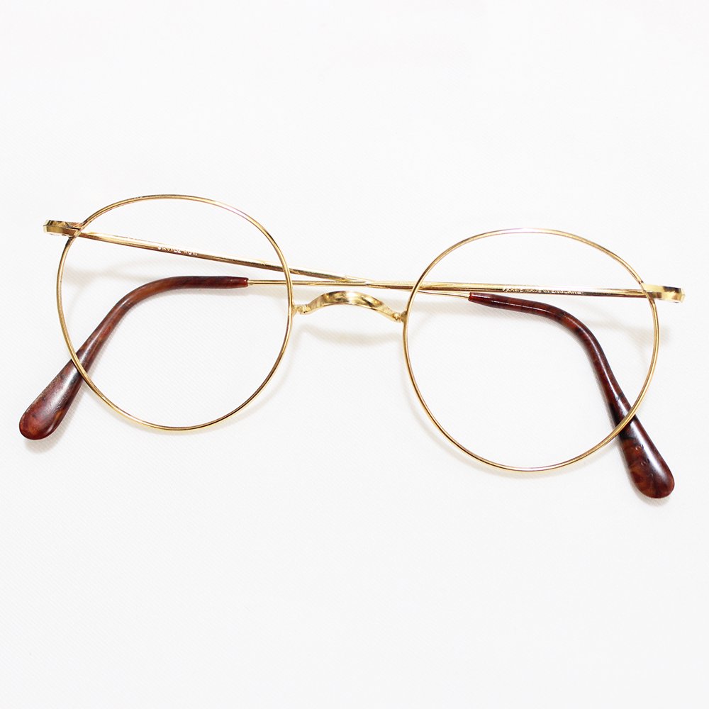 Vintage Savile Row Warwick 14k Rg Round Eyeglasses Made In England ビンテージ眼鏡 American Classics