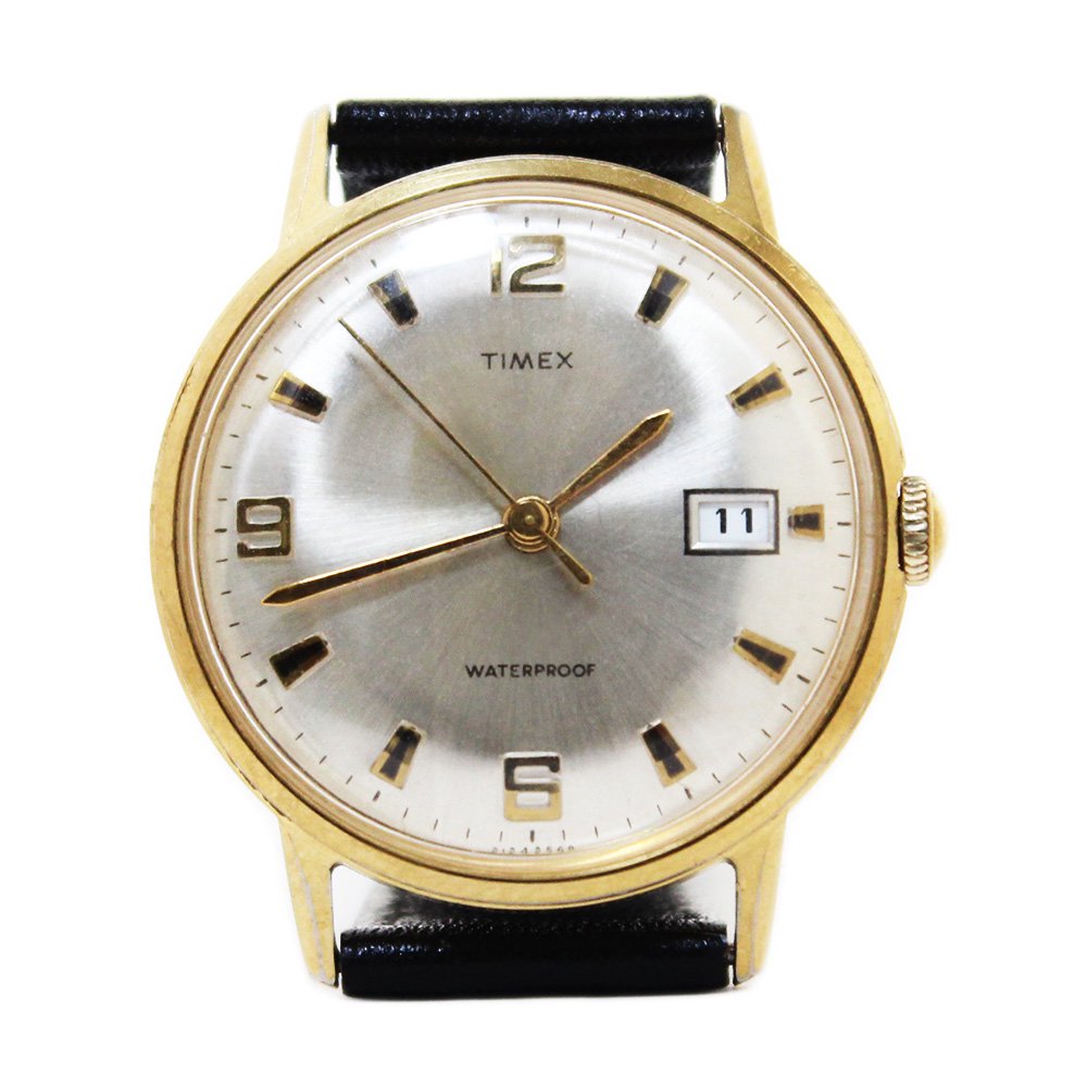 Vintage 70's TIMEX Wrist Watch -Classic Gold- ｜ ビンテージ
