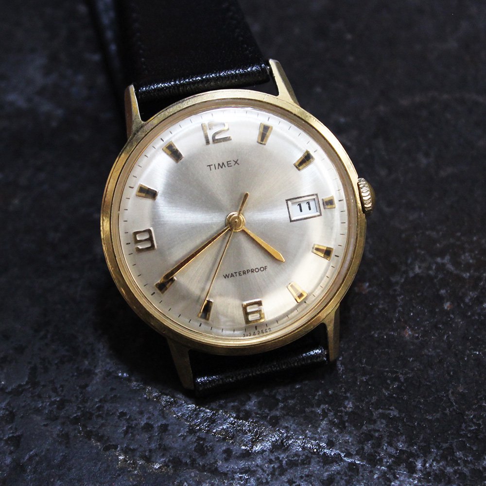 Vintage 70's TIMEX Wrist Watch -Classic Gold- ｜ ビンテージ ...