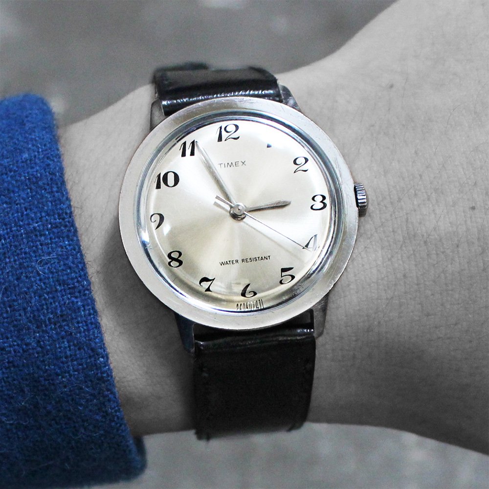 Vintage 70's TIMEX Wrist Watch -Silver- ｜ ビンテージタイメックス