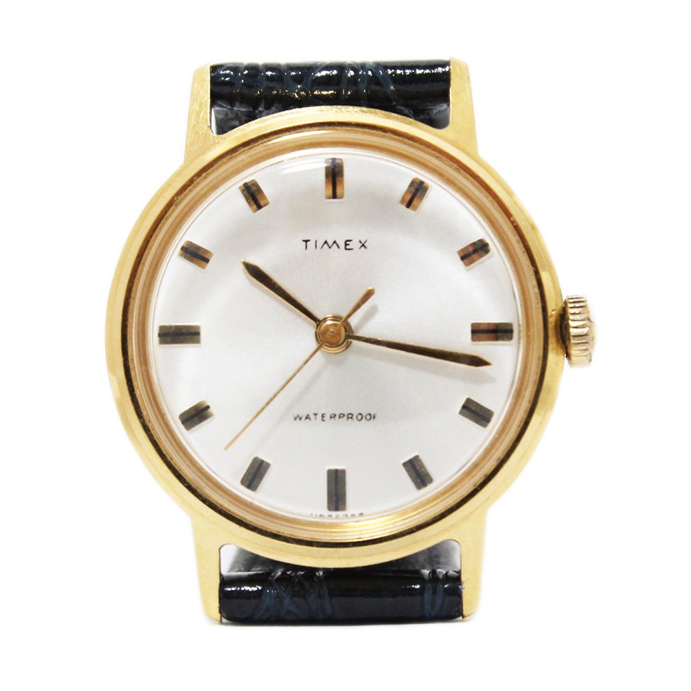Vintage 70's TIMEX Wrist Watch Gold -Hand-winding-