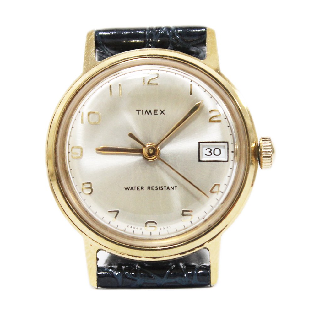 Vintage 1970's TIMEX Wrist Watch Classic Gold -Hand-winding-