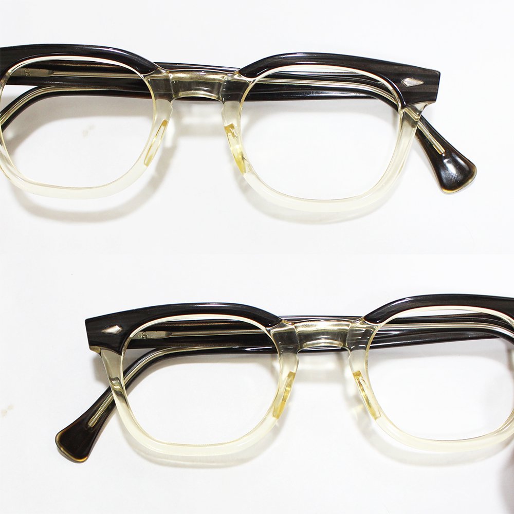 60s AMERICAN OPTICAL 46 CHOCOLATE BROWN-